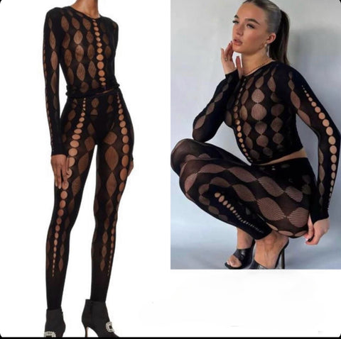 The Body 2pc fishnet Set