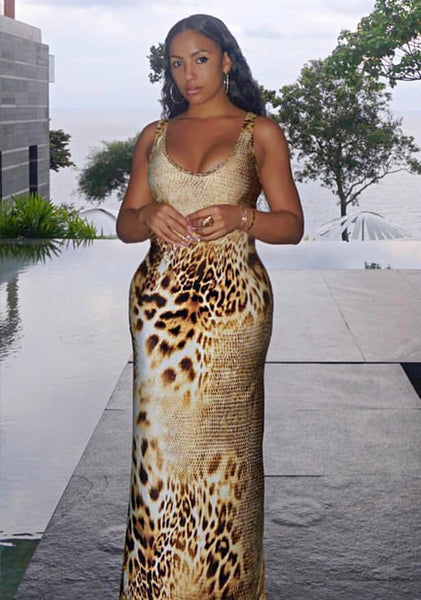 She’s A Cheetah Maxi Dress – Material Gurlz