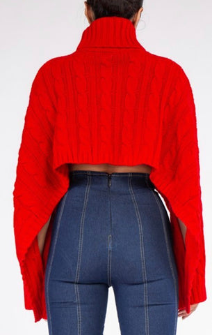 Hot Girl Winter Cropped Knit Sweater