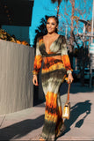 Melrose District Maxi Dress w/ matching mask