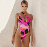 Mediterranean body one piece swimsuit