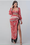 Arabian Stunner Fringe Skirt Set
