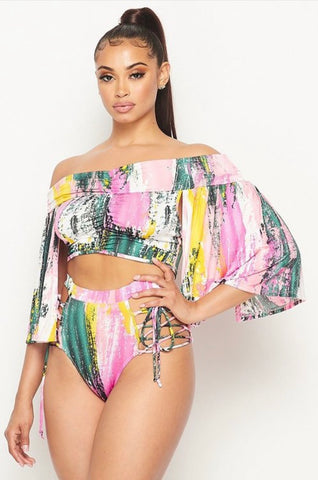 Painted Pretty 2pc swimsuit