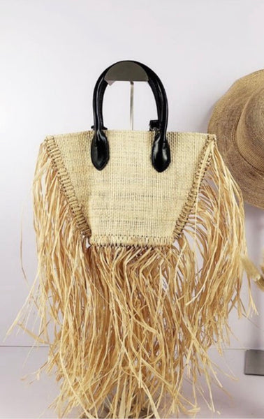 Straw mini beach Bag