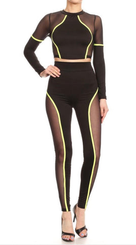 Neon Body 2 Piece pants Set