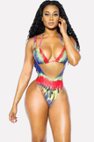 Tie Dye Overall Two Piece Swimsuit